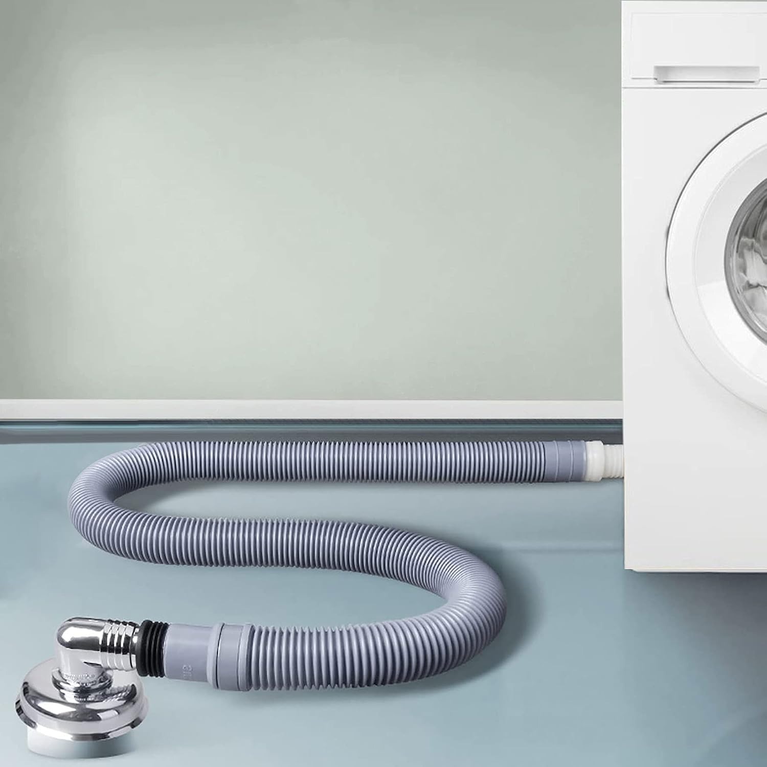 1m Drain Hose Extension Kit with Connector and Clamps: image 7