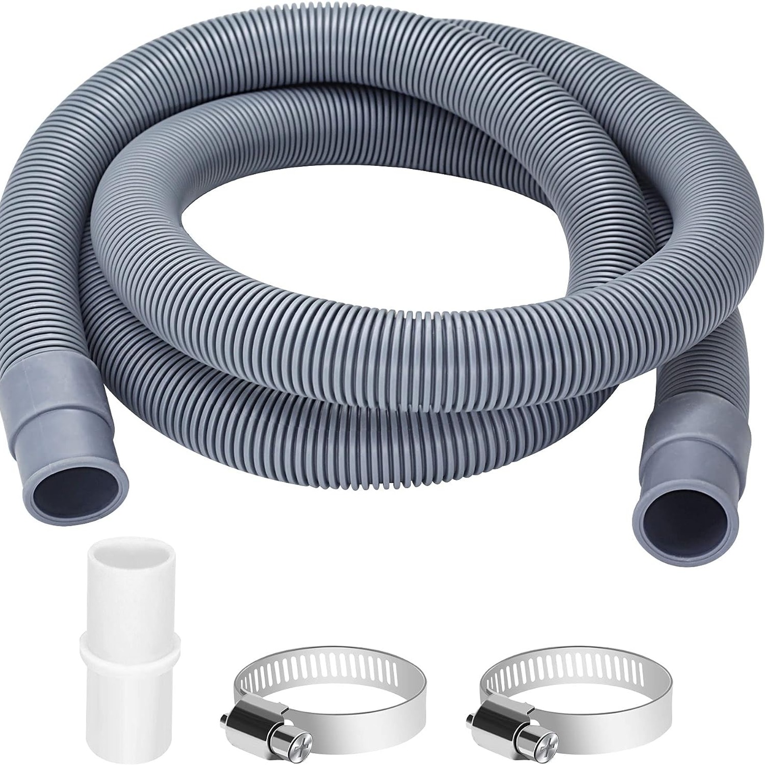 1m Drain Hose Extension Kit with Connector and Clamps