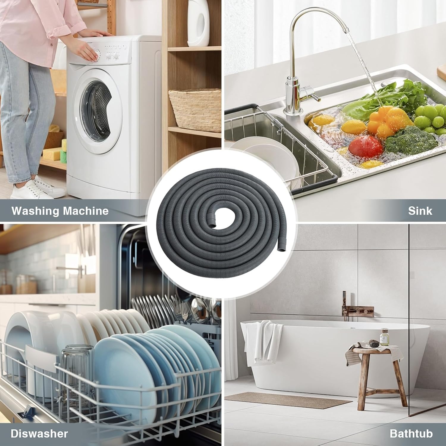 5m Drain Hose Extension Kit for Washing Machines and Dishwashers: image 7