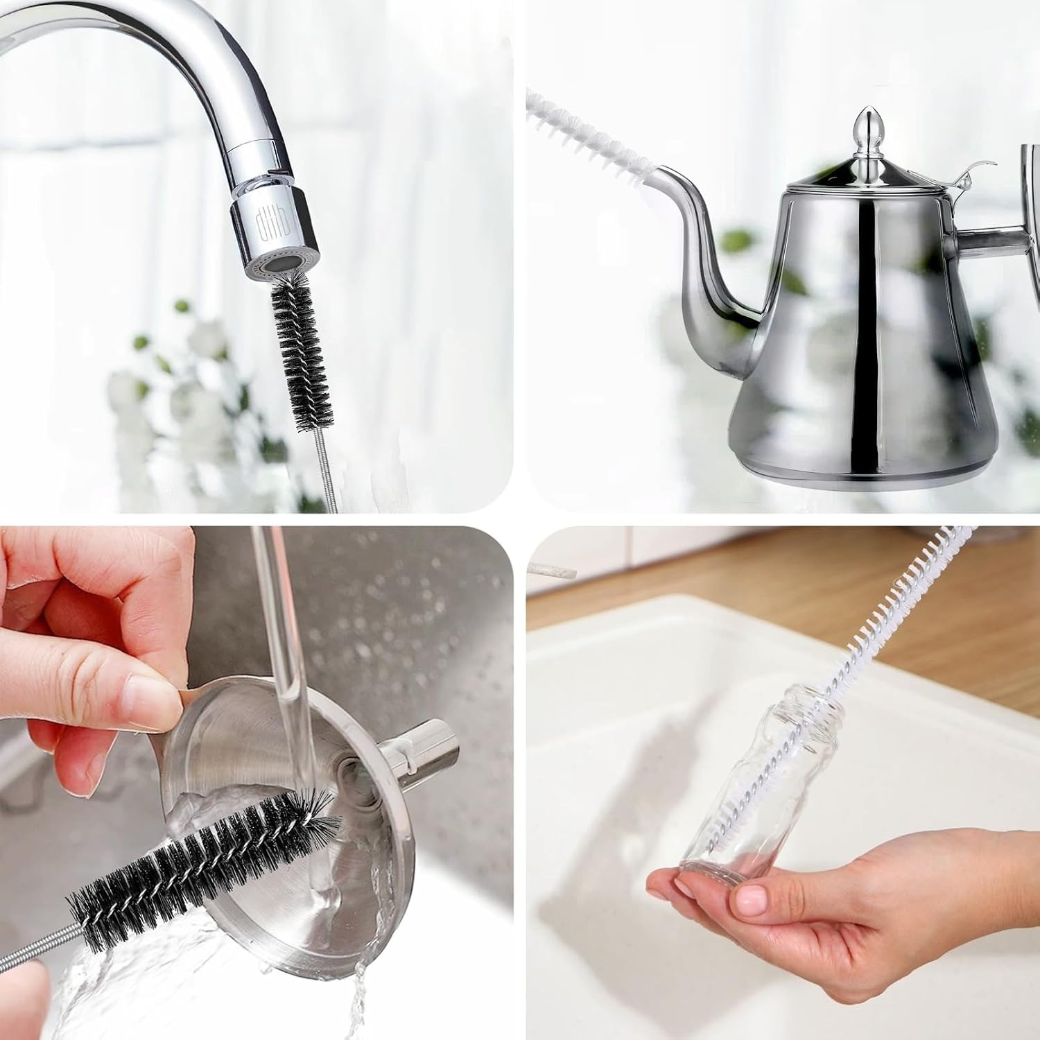 200cm Flexible Drain Brush & Unblocker Set (3 Pack): image 3
