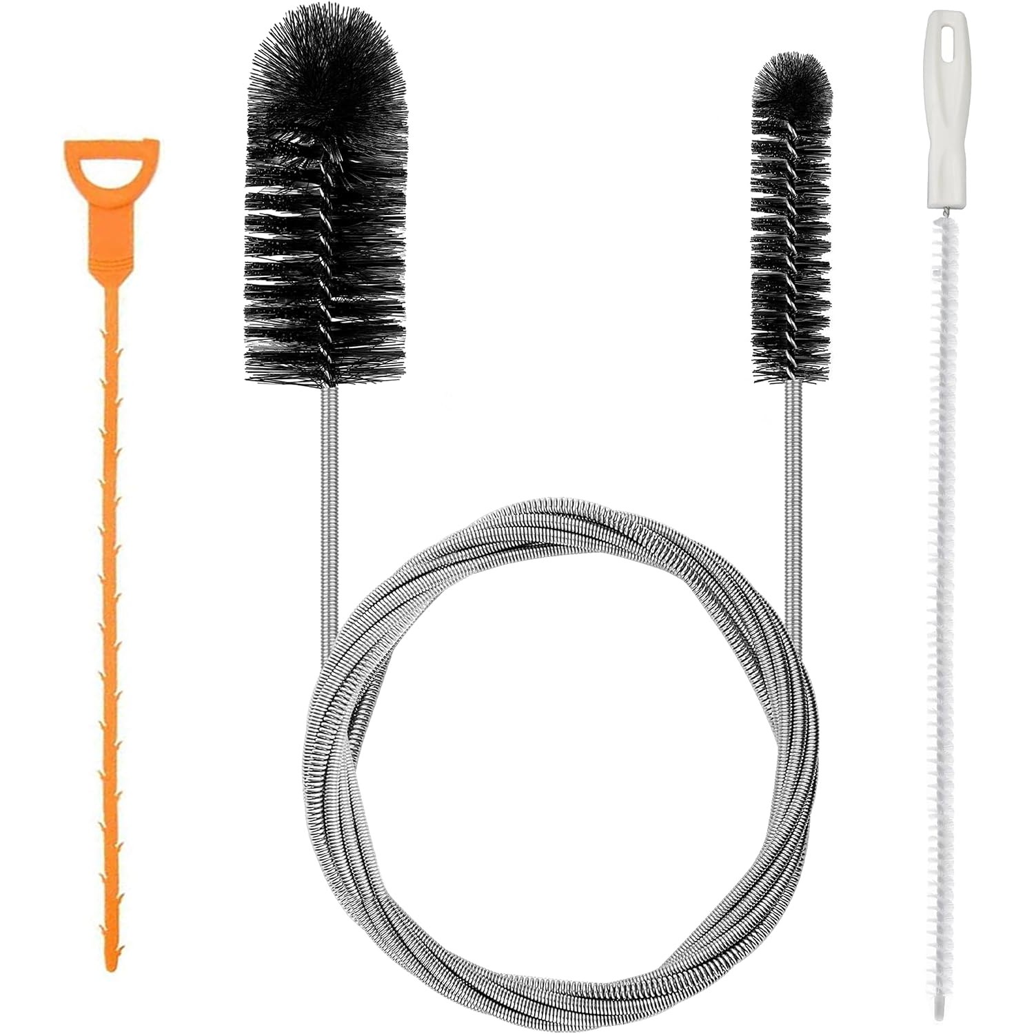 200cm Flexible Drain Brush & Unblocker Set (3 Pack)