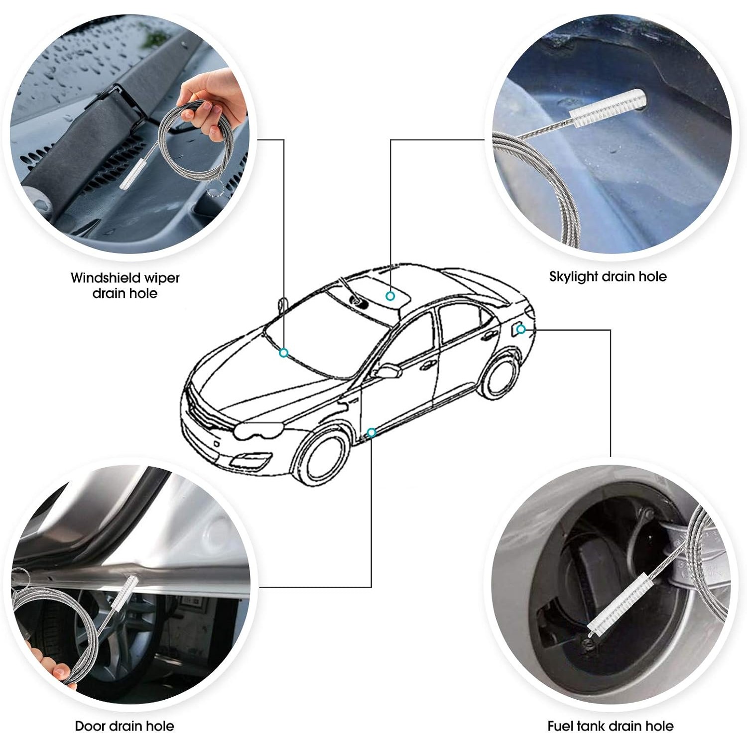 155cm Flexible Drain Cleaning Brush: image 4