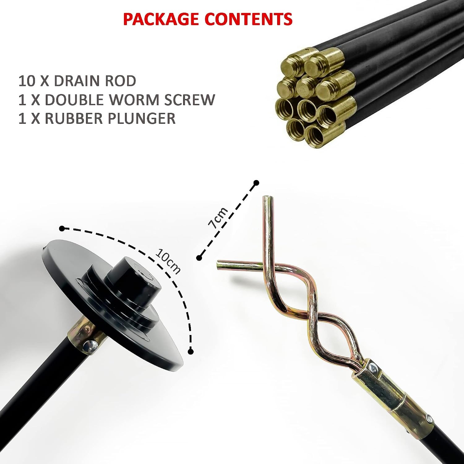 Flexible Drainage Rods 12 Piece Set: image 7