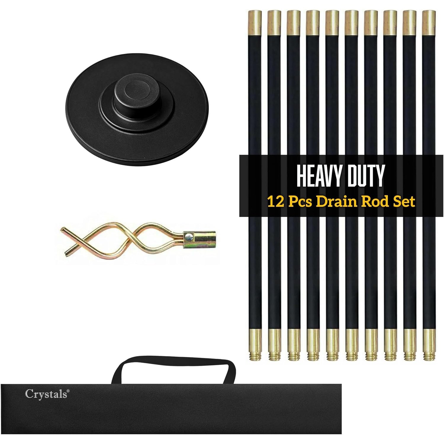 Flexible Drainage Rods 12 Piece Set