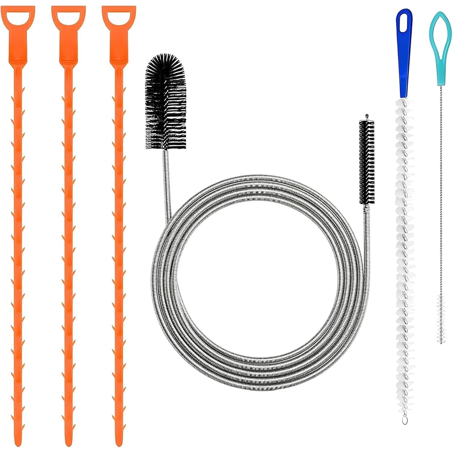 6 Piece Drain Unblocker Tool Set