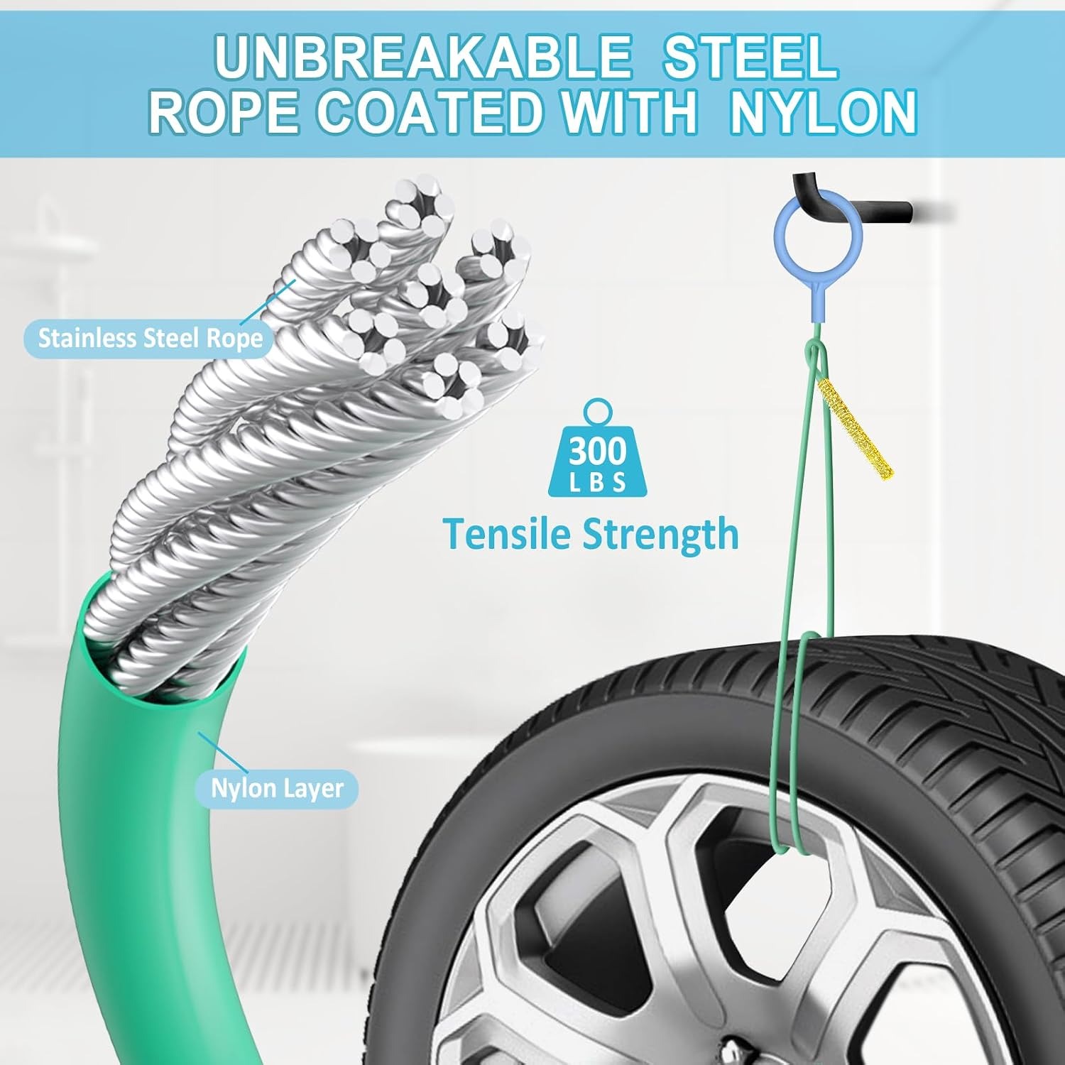 Metal Drain Snake 76cm Hair Clog Remover Tool (5 Pack): image 2