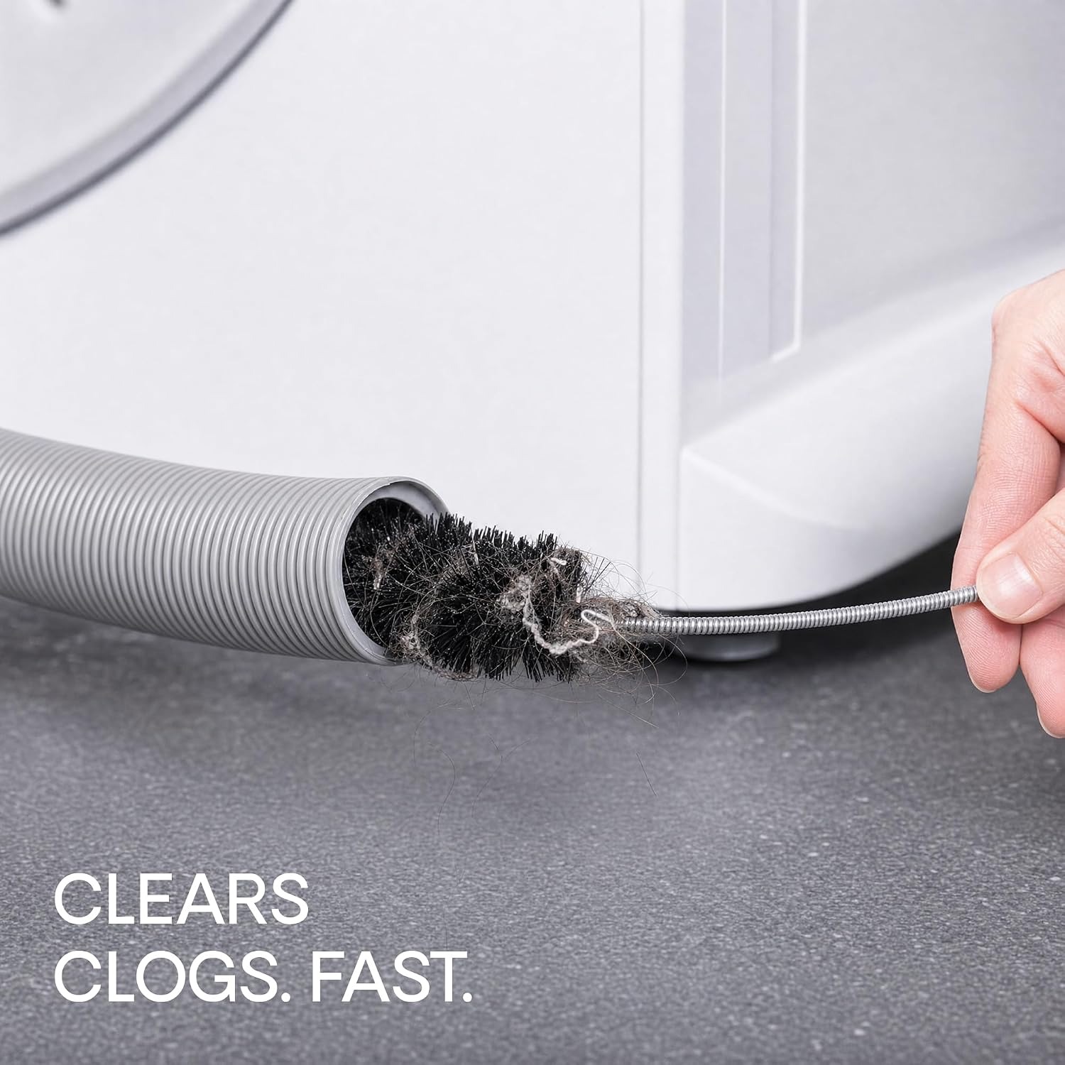 Stainless Steel Sink Unblocker Set, 6 Piece Drain Cleaning Kit