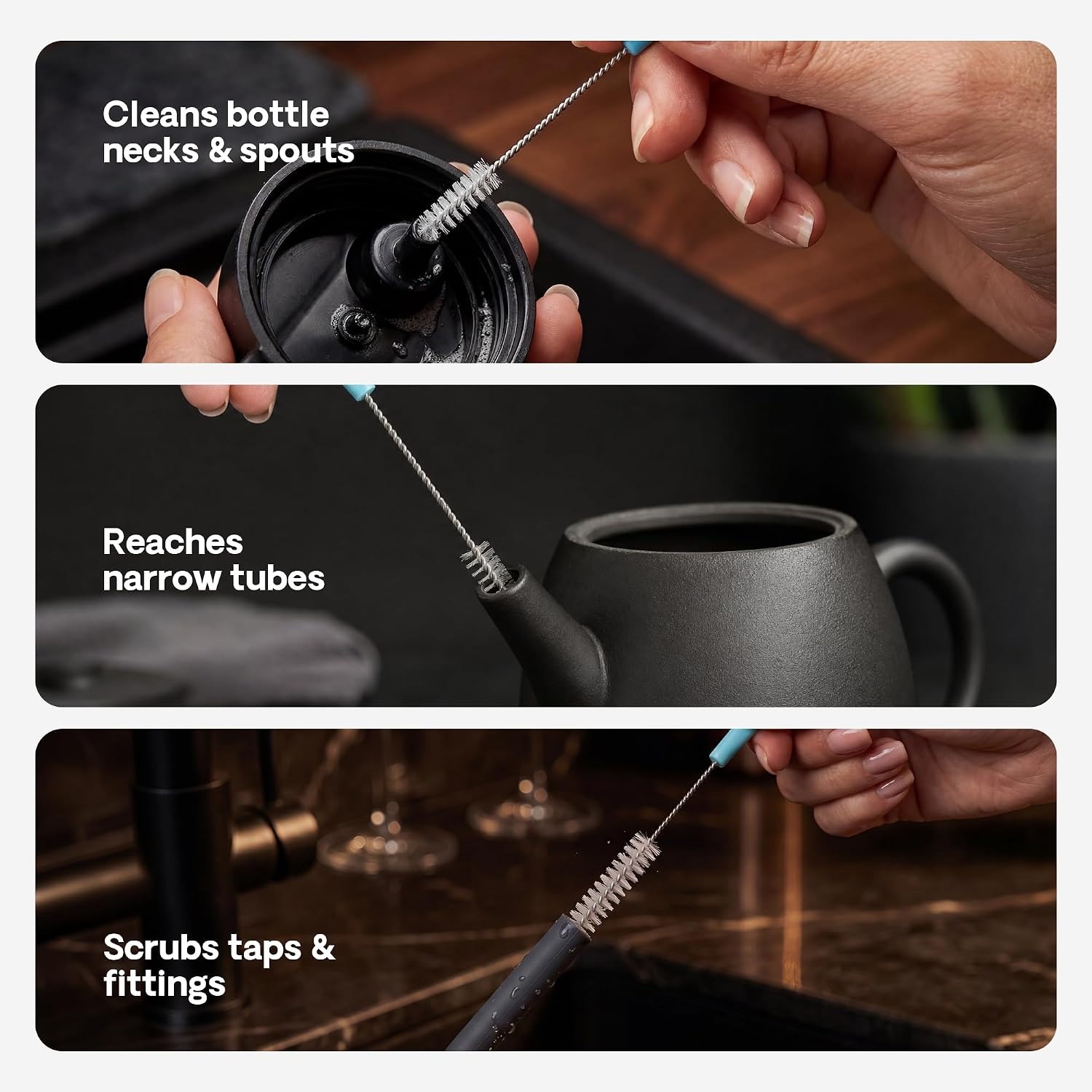 Stainless Steel Sink Unblocker Set, 6 Piece Drain Cleaning Kit: image 8
