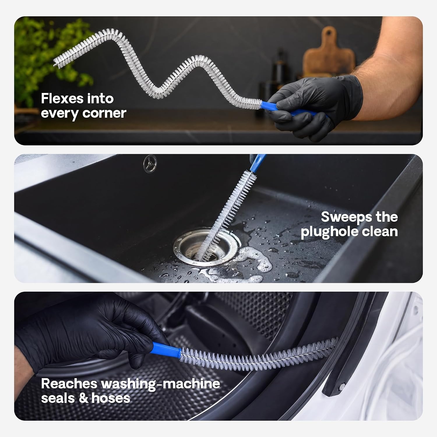 Stainless Steel Sink Unblocker Set, 6 Piece Drain Cleaning Kit: image 9