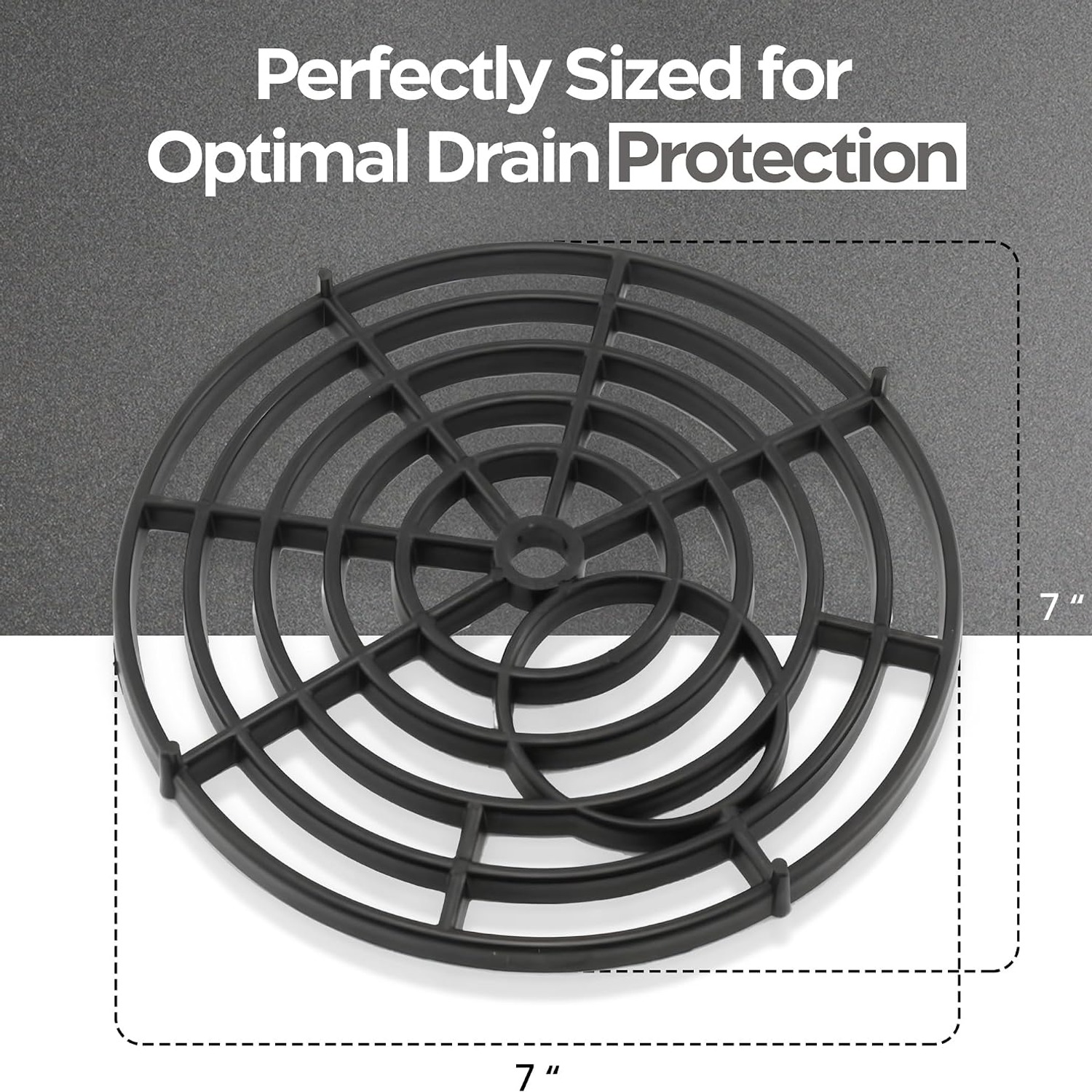 175mm Round Plastic Drain Cover: image 4