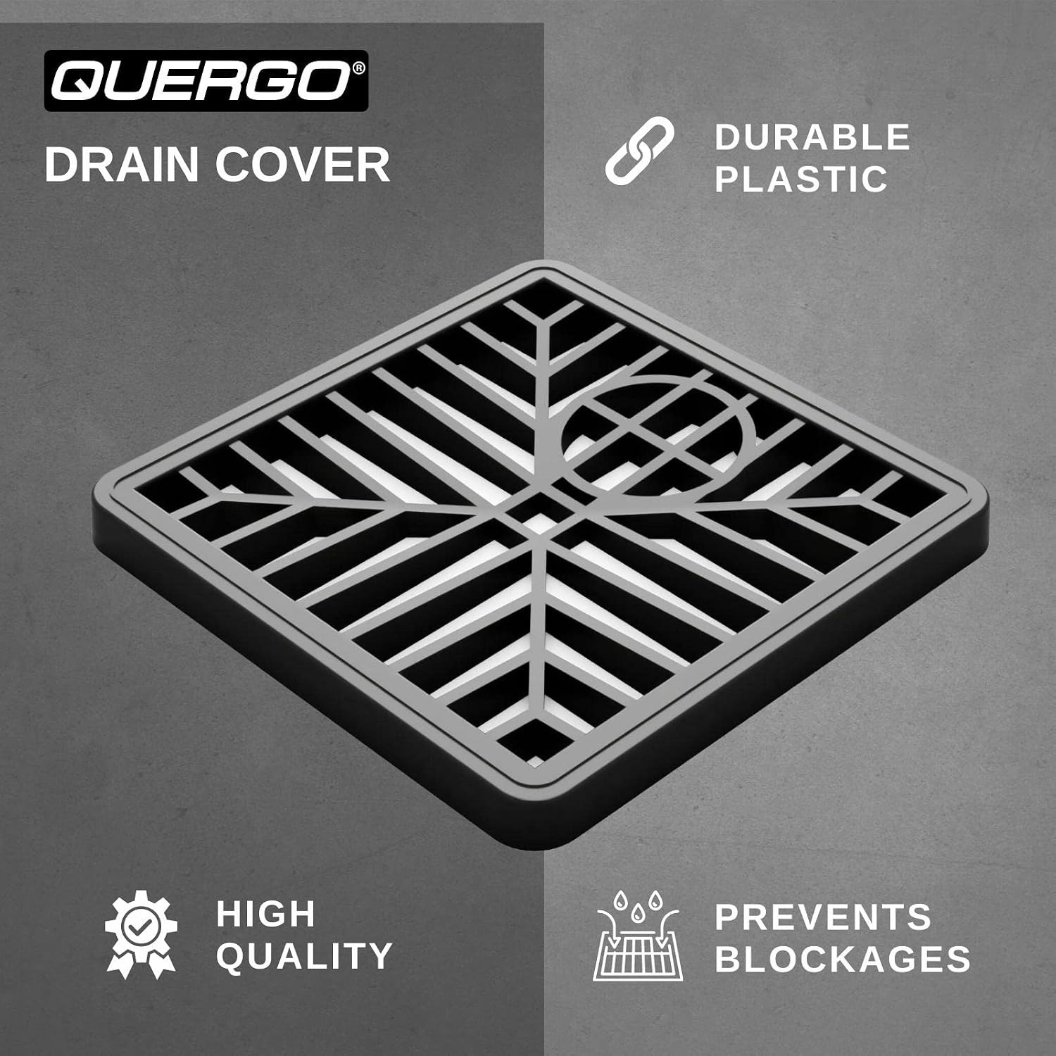 150mm Square Outdoor Drain Cover Grid: image 2