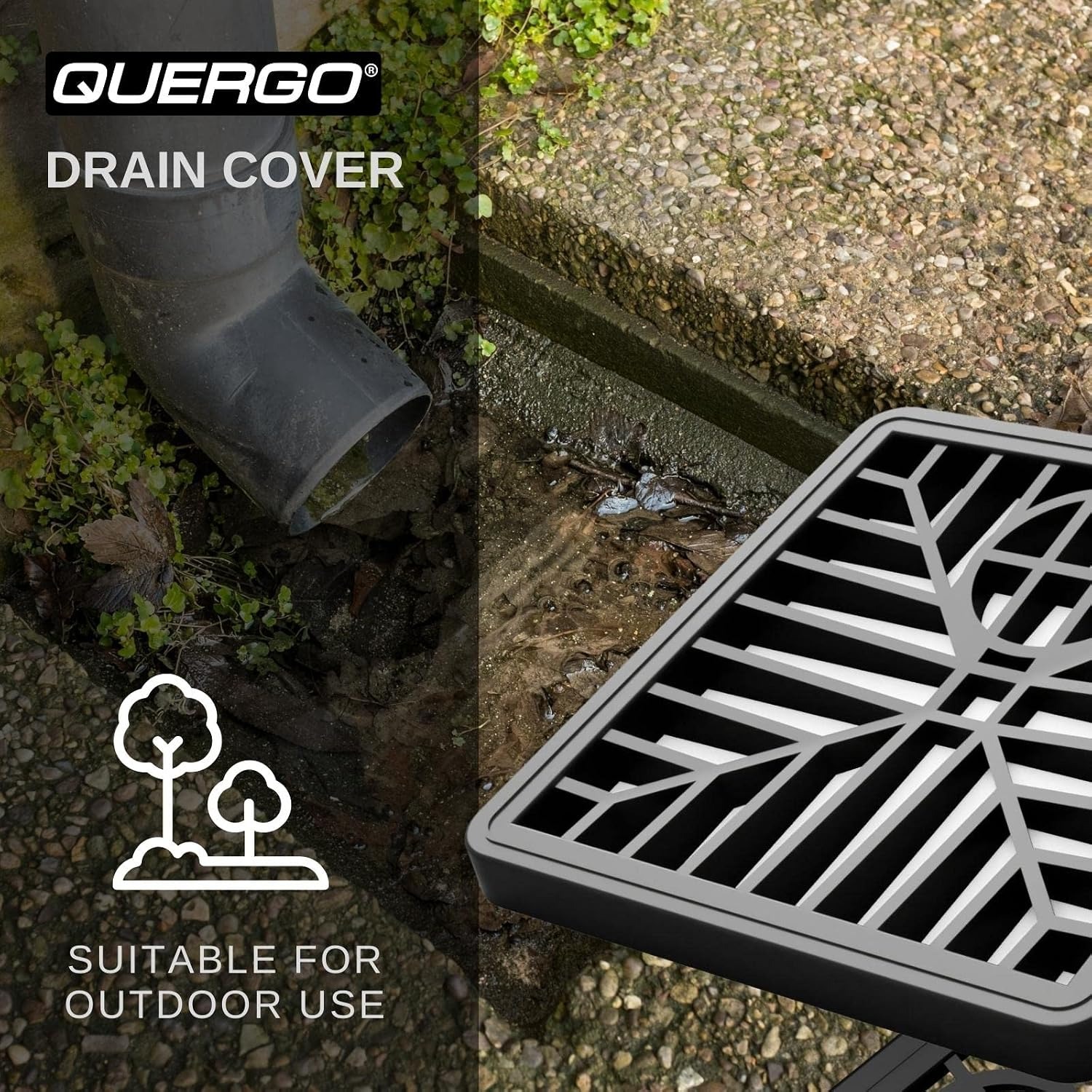150mm Square Outdoor Drain Cover Grid: image 3