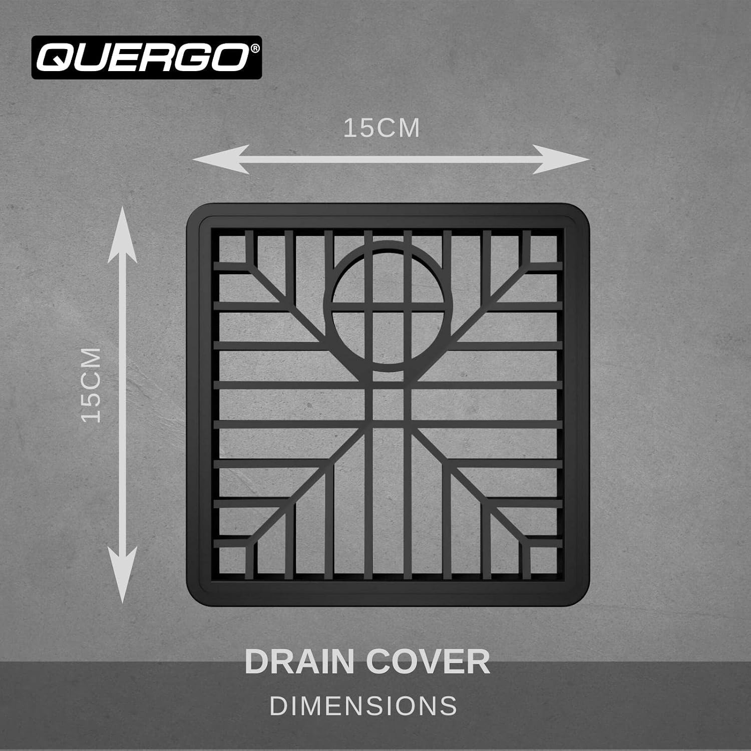 150mm Square Outdoor Drain Cover Grid: image 4