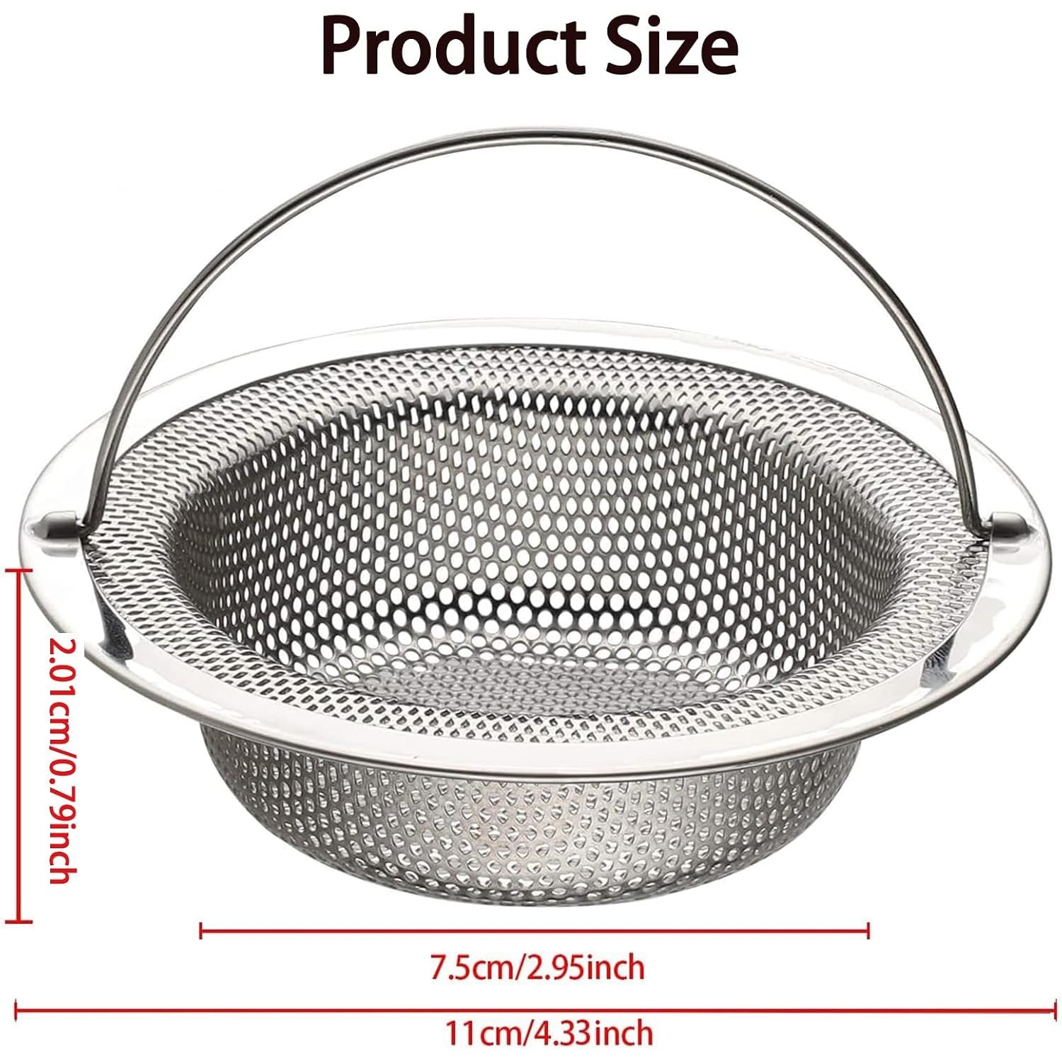 Sink Strainer with Lift Handle (2 Pack): image 2