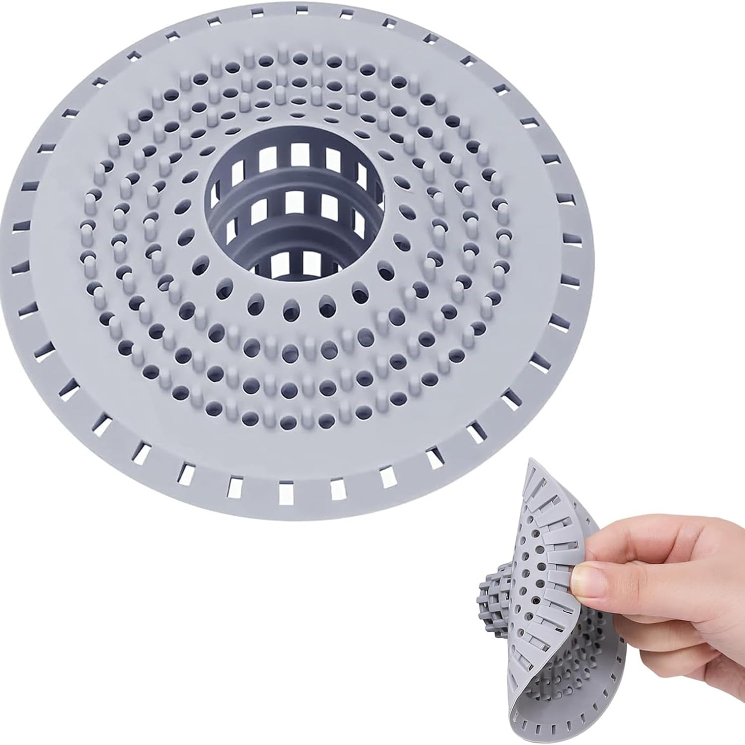 Silicone Shower Drain Hair Catcher 125mm