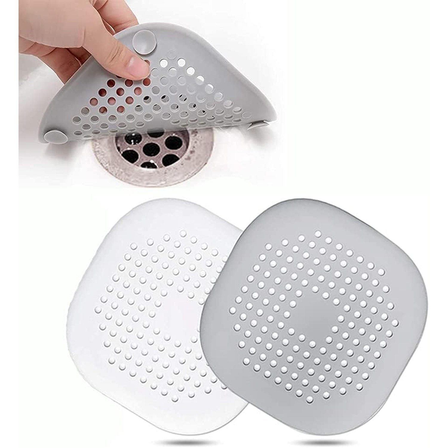 Silicone Shower Hair Catcher 2 Pack