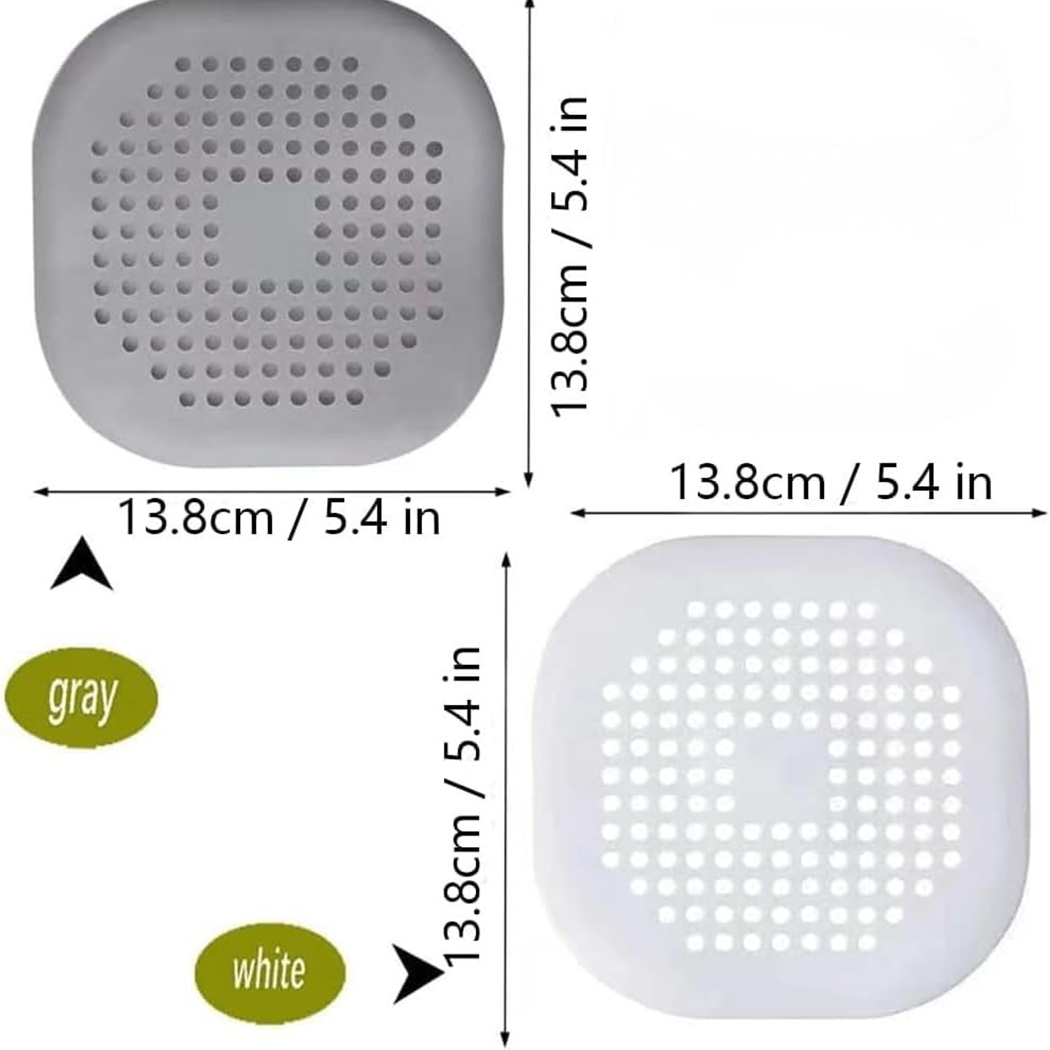Silicone Shower Hair Catcher 2 Pack: image 2
