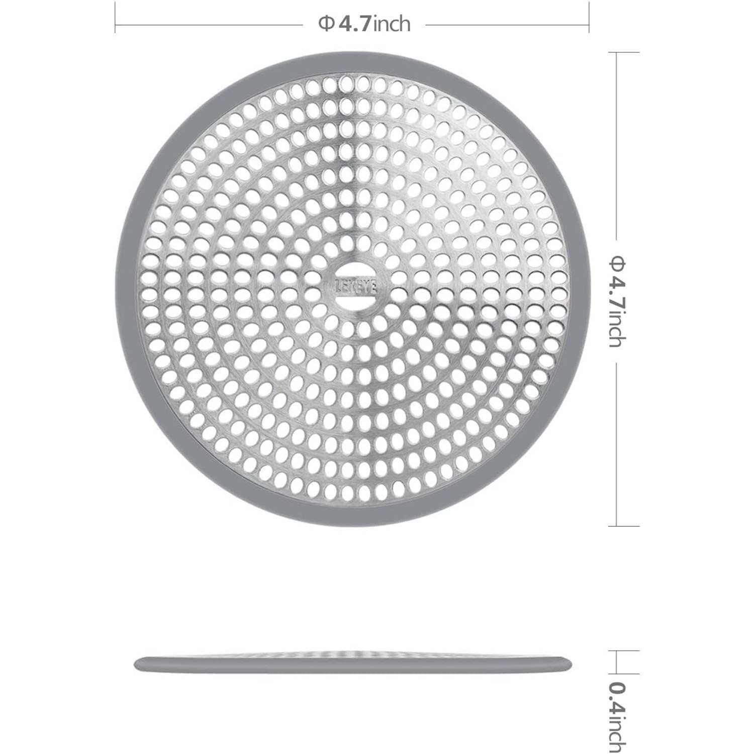 Stainless Steel and Silicone Shower Hair Catcher