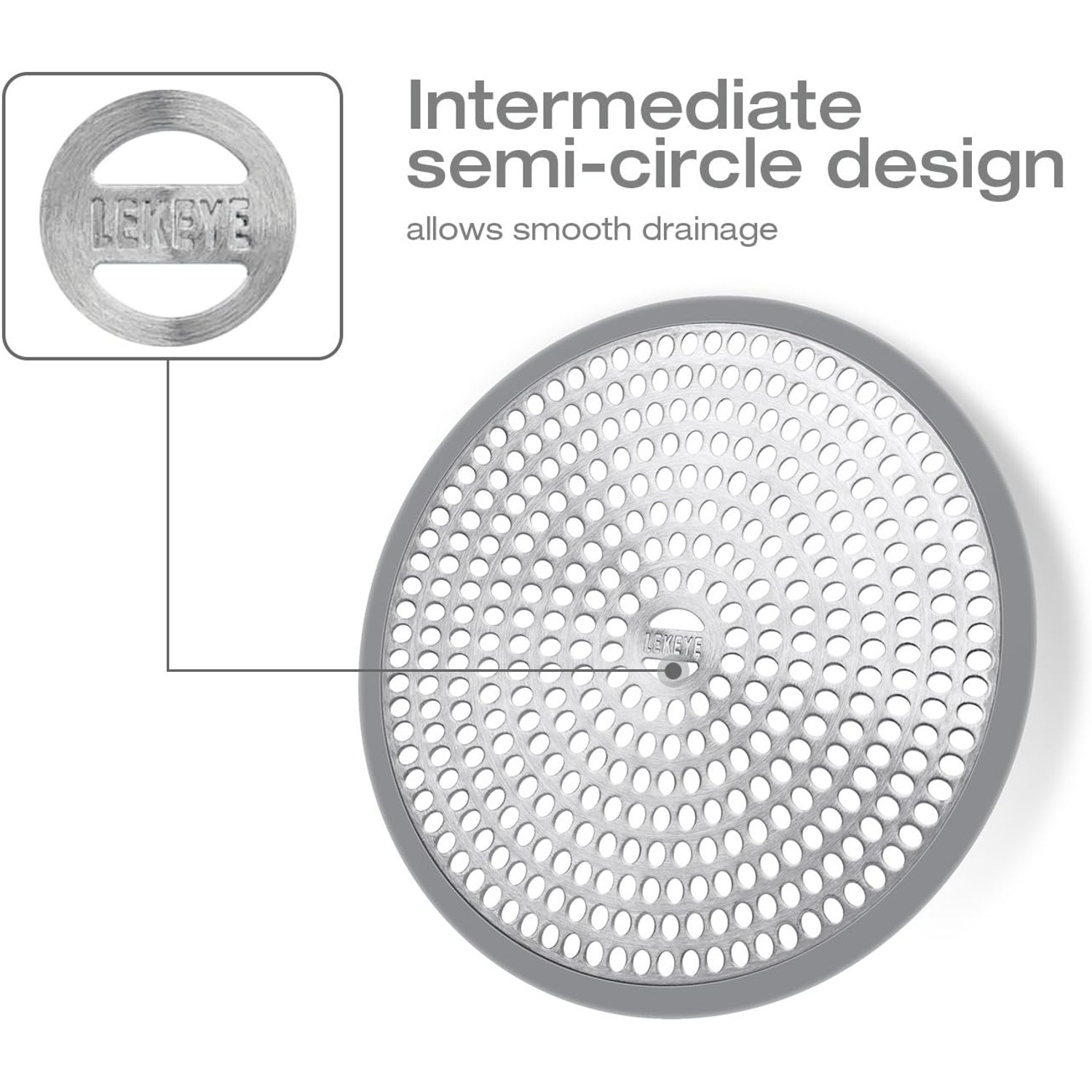 Stainless Steel and Silicone Shower Hair Catcher