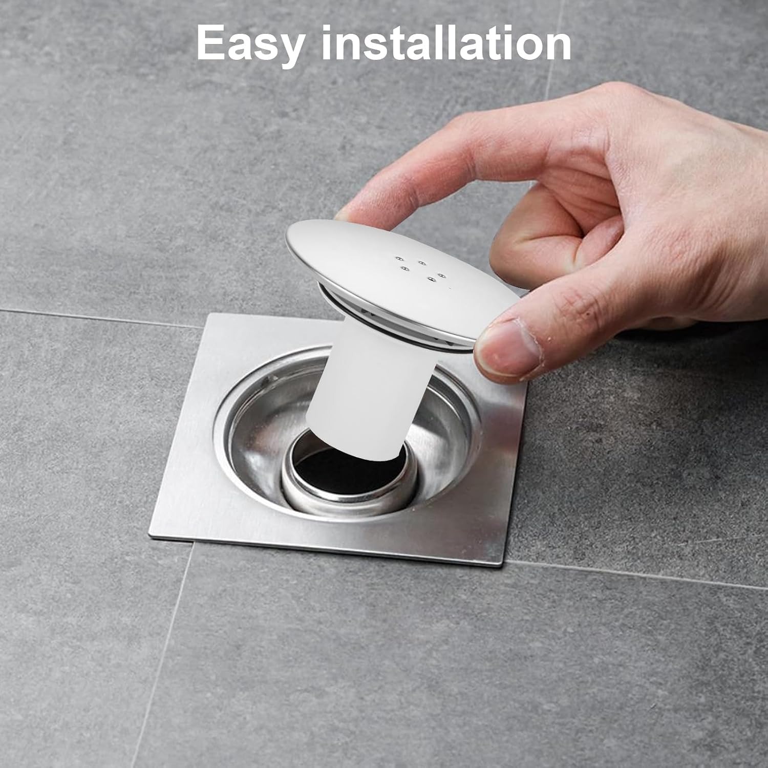 Chrome Shower Drain Cover and Trap Cup, 2 Pack: image 4