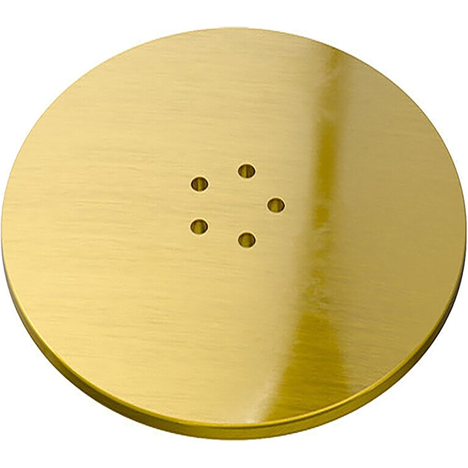110mm Brushed Brass Shower Trap Cover for 90mm Waste Traps