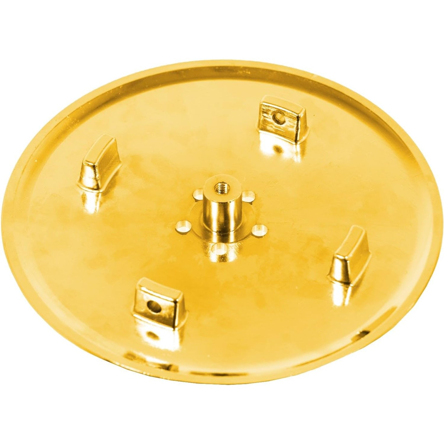 110mm Brushed Brass Shower Trap Cover for 90mm Waste Traps: image 6