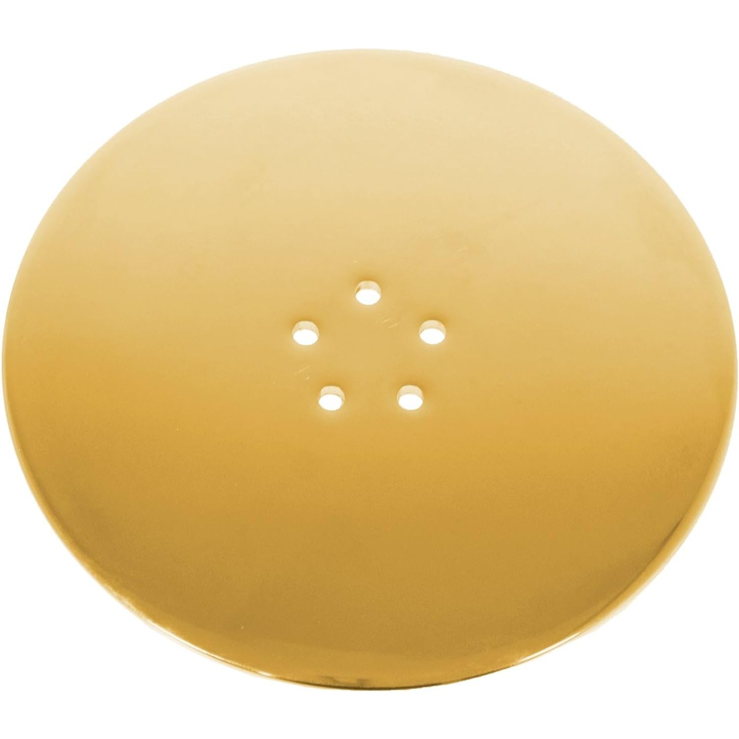 110mm Brushed Brass Shower Trap Cover for 90mm Waste Traps: image 7