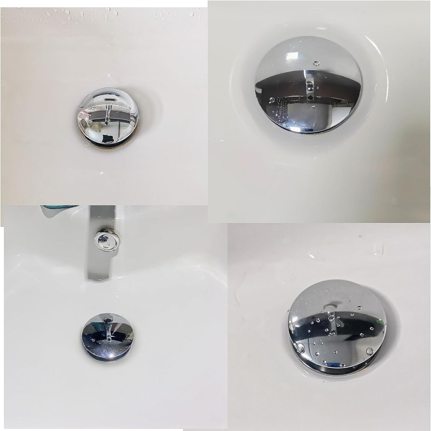 69mm Chrome Click Clack Bath Pop Up Plug: image 6