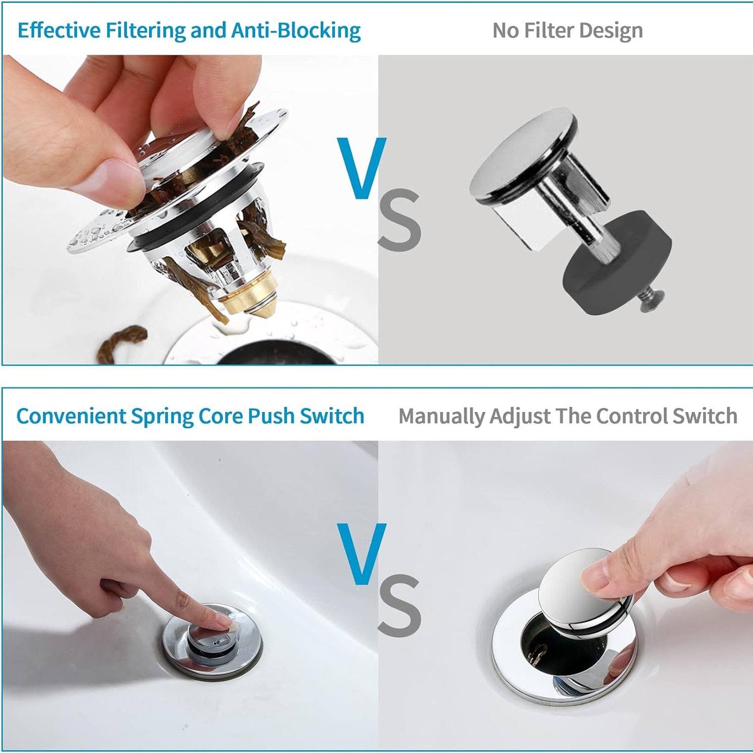 Brass Basin Plug with Hair Basket (34-38mm): image 5