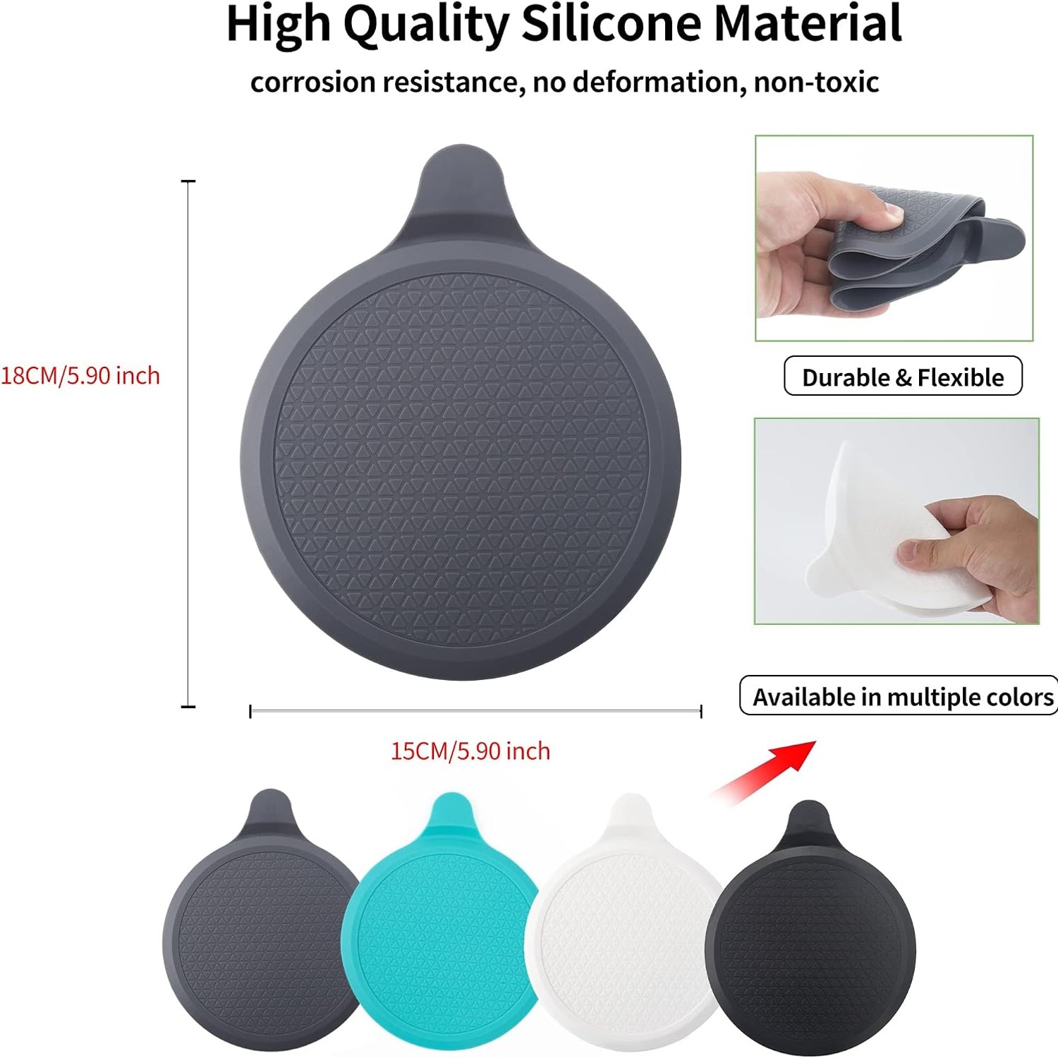 Silicone Bath Stopper 15cm 2 Pack: image 2