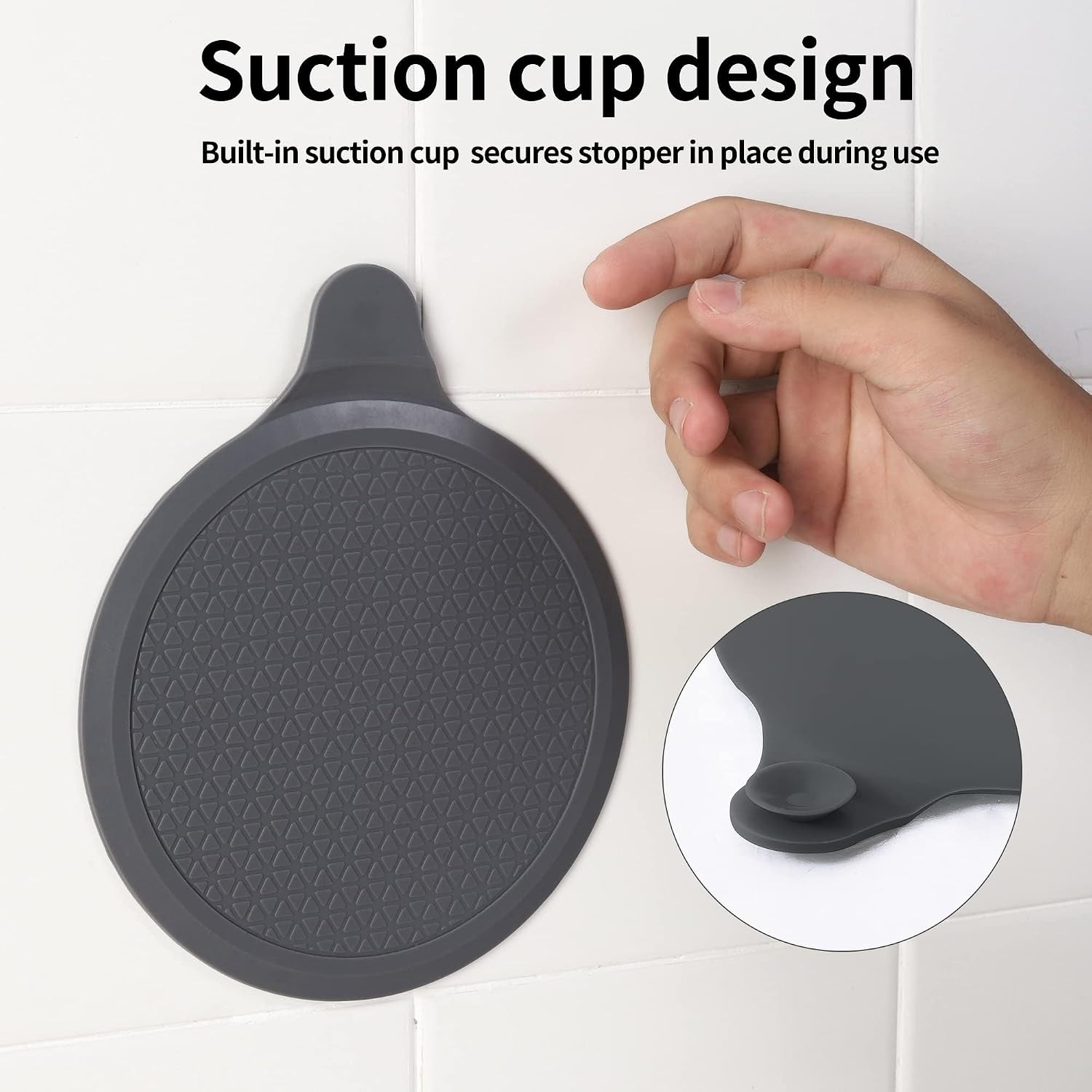 Silicone Bath Stopper 15cm 2 Pack: image 3