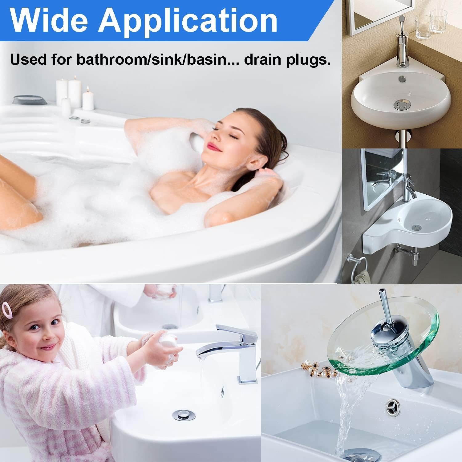 Stainless Steel Basin Pop Up Plug with Filter Basket (34-40mm)
